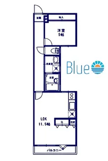 雅マンション龍城ヶ丘【4階】の間取り