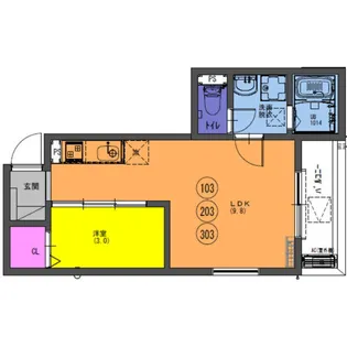 F+style鳳西町【3階】の間取り