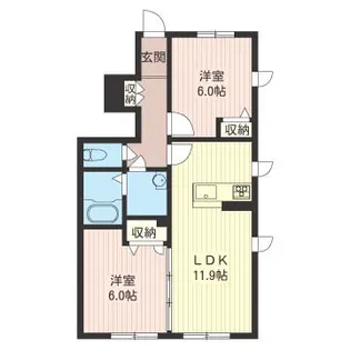 メゾン・シープI【1階】の間取り