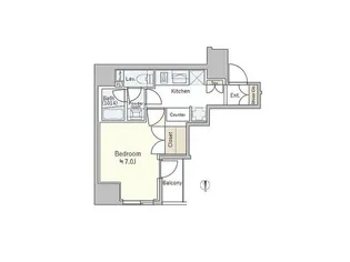 ジーベック大手町【6階】の間取り