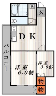 コーポ橘【5階】の間取り