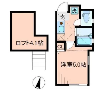 バーミープレイス西落合【1階】の間取り