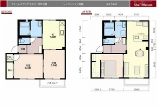 フォーレスサンディエゴ【1階】の間取り