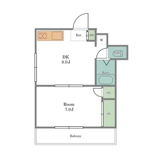 ジュネス代々木【4階】の間取り
