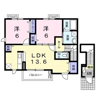 シャイニング スマイル5【2階】の間取り