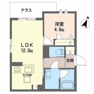 メゾン オピエデュパン【1階】の間取り