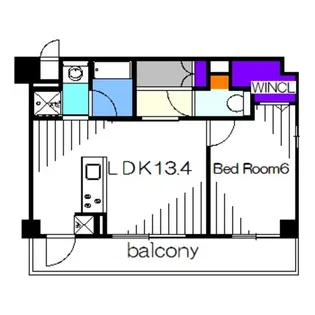 ココパーチェ新金岡【3階】の間取り