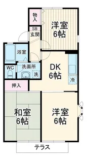 メゾンコルザ【1階】の間取り