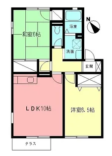 アトリオB【1階】の間取り