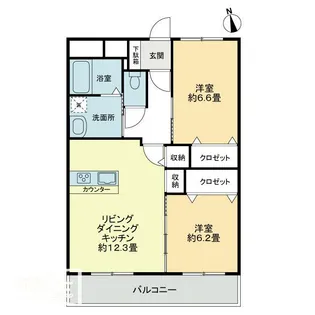 Okaマンション【3階】の間取り