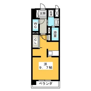ブリリアントガーデンII【7階】の間取り