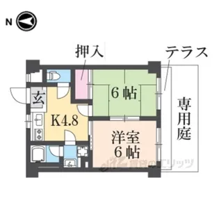 セシル富松【1階】の間取り