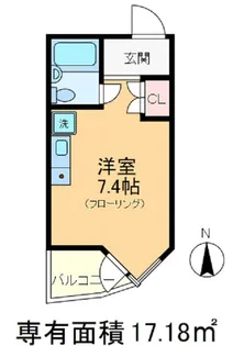 コモド駒込ハイツ【2階】の間取り