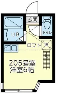 ユナイト新子安パサージュ【2階】の間取り