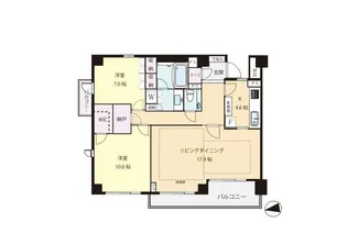 パーク・コート瀬田【2階】の間取り