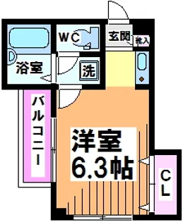 コムワイエス【2階】の間取り