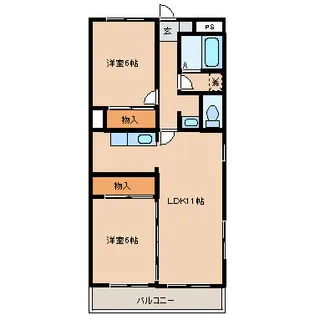 ル・パルフェ壱番館【1階】の間取り