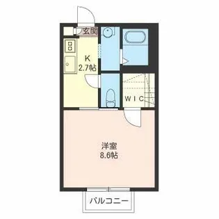 メゾンクレル【2階】の間取り