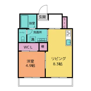 ライトハウス【2階】の間取り