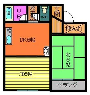 千葉アパート【1階】の間取り