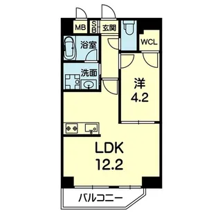 mon reve九学通り【10階】の間取り