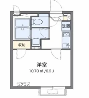 クレイノ志賀屋【2階】の間取り