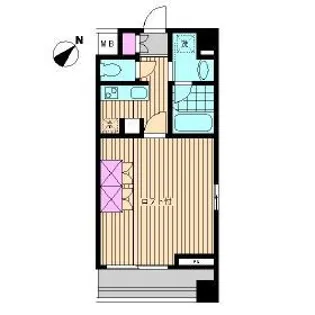 ビイルーム横濱関内【5階】の間取り