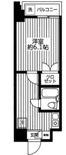 ベルザ平和島2【5階】の間取り