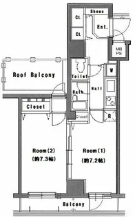 グランド・ガーラ笹塚【6階】の間取り