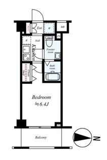 ARTESSIMOAQUAVACANZA【4階】の間取り