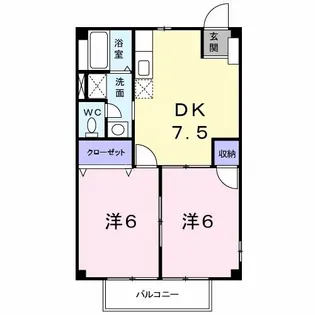 ニューシティ名東【2階】の間取り