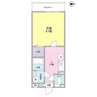 ル ヴァンヴェール 目白【2階】の間取り