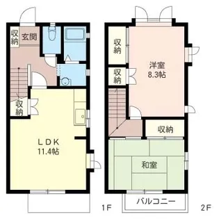 ルミエール鎌倉B【2階】の間取り