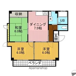 サカイビル尾津【2階】の間取り