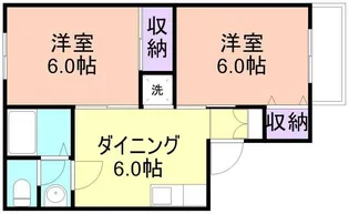 セジュール山口2【2階】の間取り