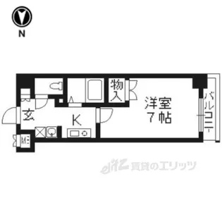ベラジオ御所東【4階】の間取り