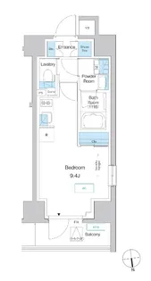 プレディアコート小岩【4階】の間取り