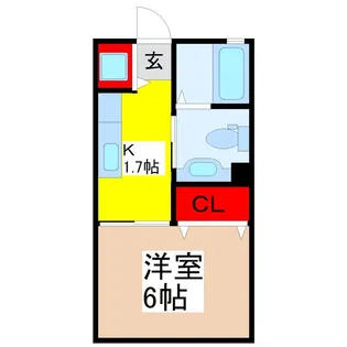 プラムハウス【1階】の間取り