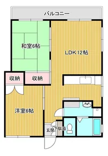 桜ヶ丘スカイハイツ【1階】の間取り