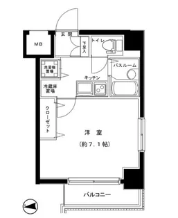 グランフォース蔵前【3階】の間取り