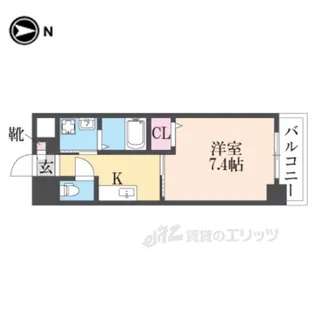 INOVE俊徳町【1階】の間取り