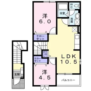 サニー サンフラワー T.M.【2階】の間取り