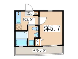 エスポワール三ツ沢南町【1階】の間取り