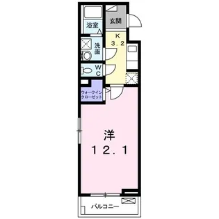 Bluebird Fuji【3階】の間取り
