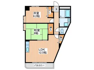 ハイブリッジ門真【7階】の間取り