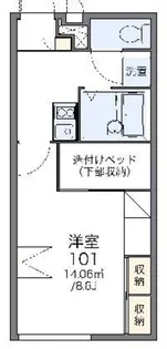 レオパレス鈴蘭【2階】の間取り