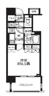 ライオンズシティ白金高輪【3階】の間取り