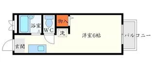 ヴィラージュみのお【3階】の間取り