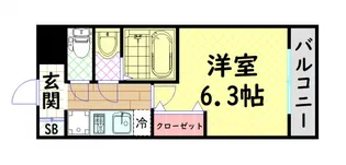 アドバンス大阪ドーム前アヴェニール【5階】の間取り