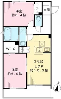 ハーモニー大坂上【1階】の間取り